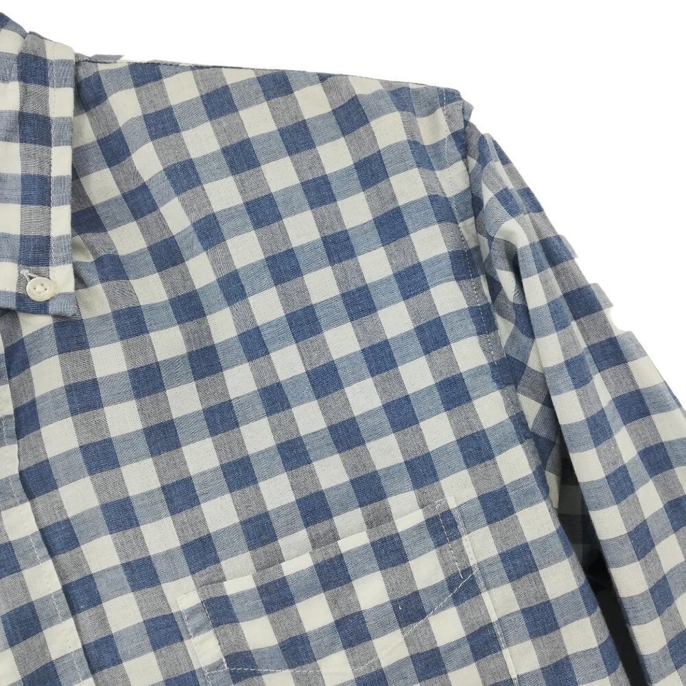 Bonobos Slim Fit Stretch Plaid Button Down Shirt Size S Blue White Gingham - Picture 3 of 10